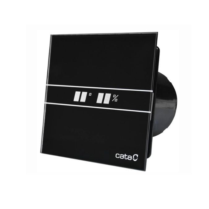 Ištraukimo ventiliatorius CATA E 100 GTH juodas