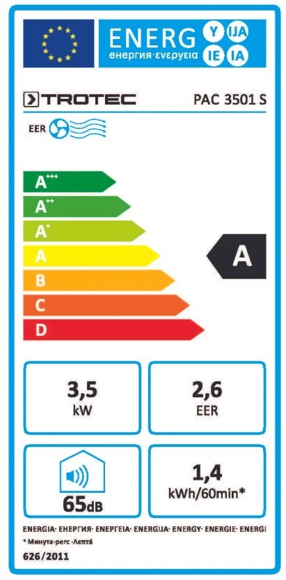 Mobilus oro kondicionierius Trotec PAC 3501 S WiFi