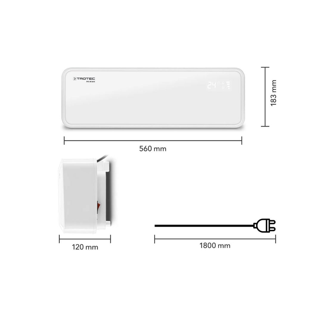 Sieninis Elektrinis Šildytuvas Trotec TFC-W 28 E