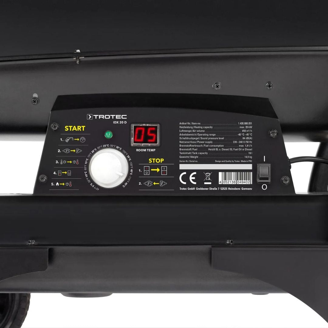 Tiesioginio degimo dyzelinis šildytuvas Trotec IDX 20 D