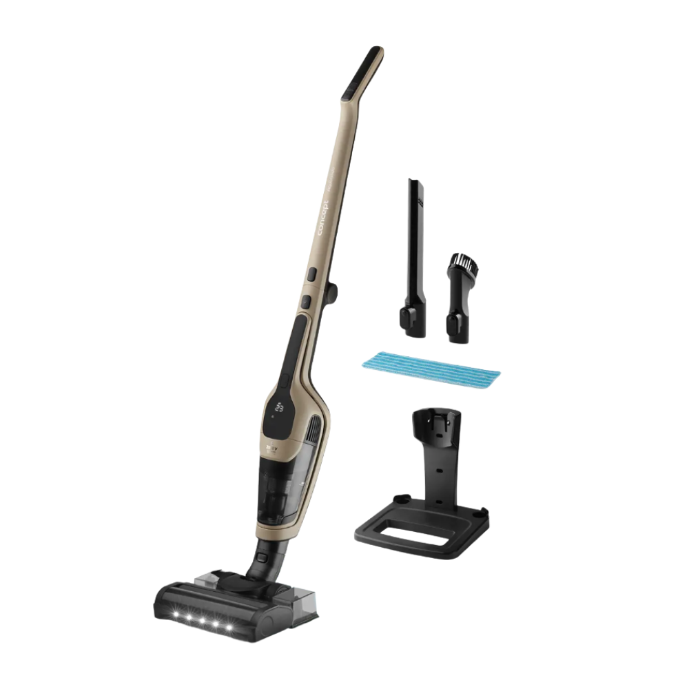 Dulkių siurblys 3in1 Concept VP4220 V (vertikalus ir rankinis, drėgno valymo šluostė)