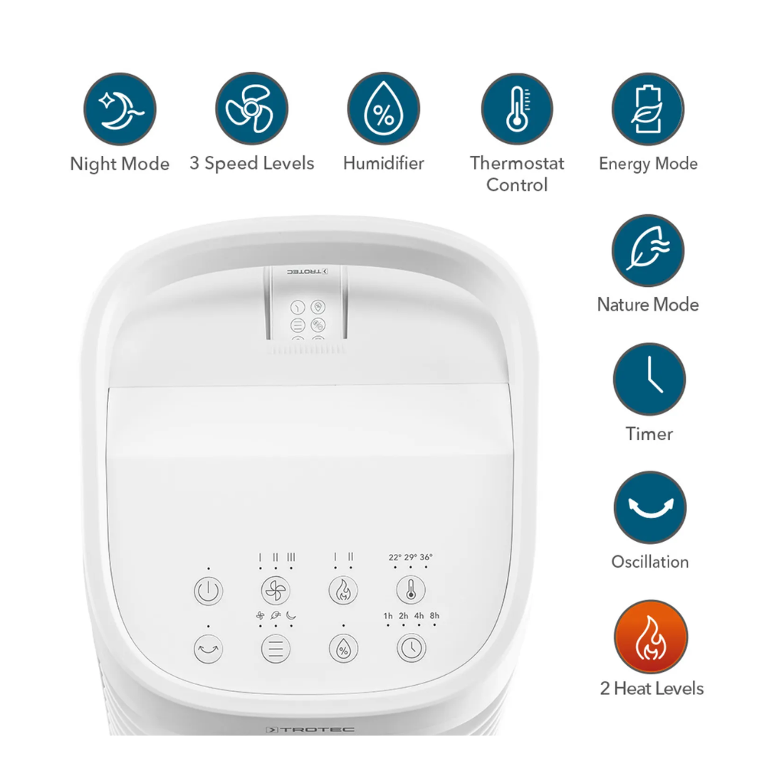 4-in-1 Šildytuvas, Vėsintuvas, Drėkintuvas ir Ventiliatorius Trotec PAE 19 H