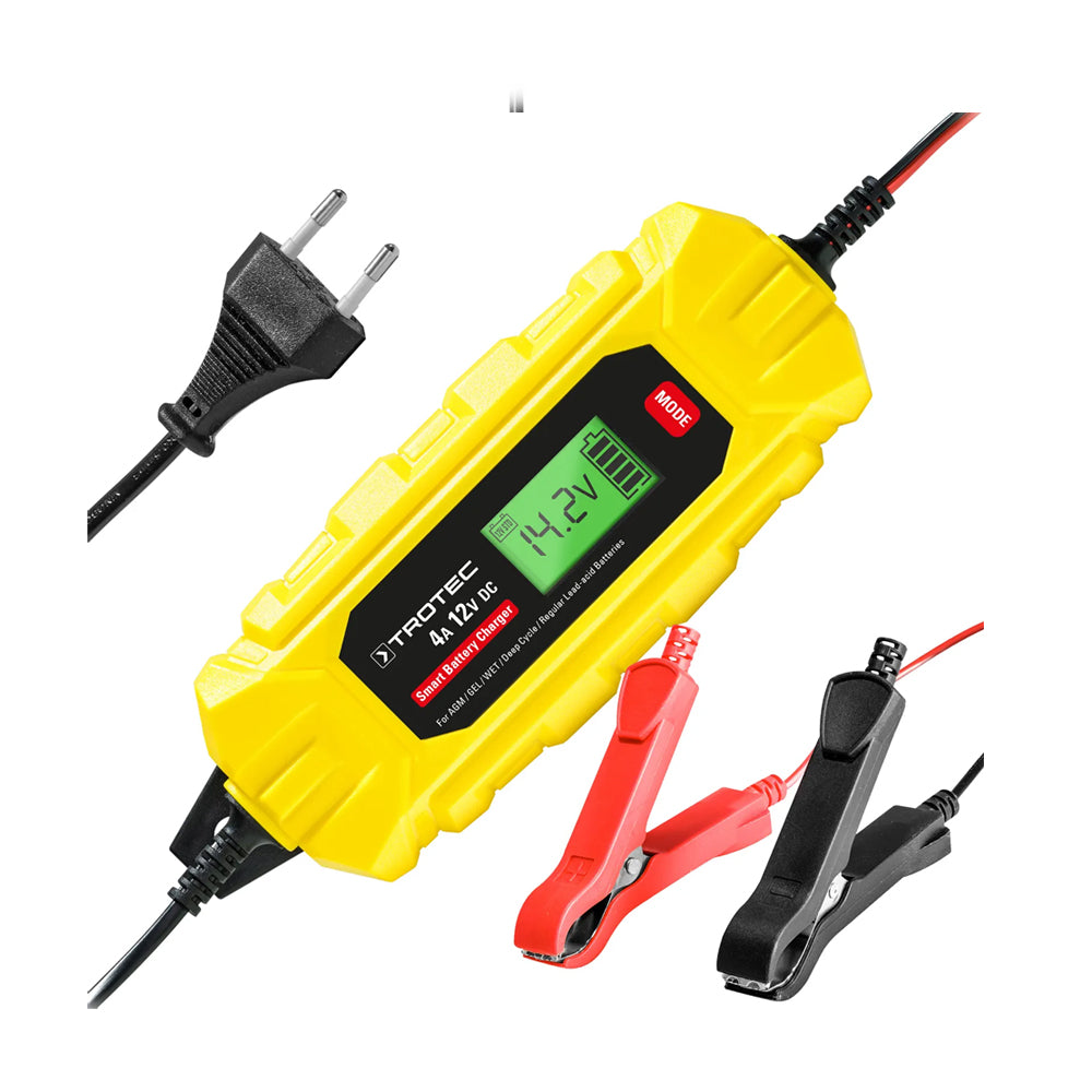 Akumuliatoriaus pakrovėjas Trotec PBCS 4A su LCD ekranu