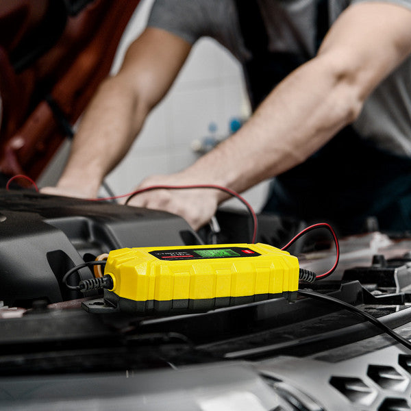 Akumuliatoriaus pakrovėjas Trotec PBCS 4A su LCD ekranu