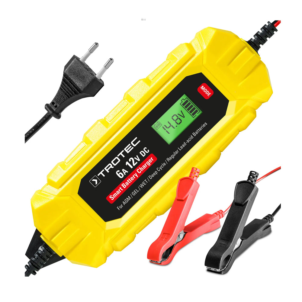Akumuliatoriaus pakrovėjas Trotec PBCS 6A su LCD ekranu