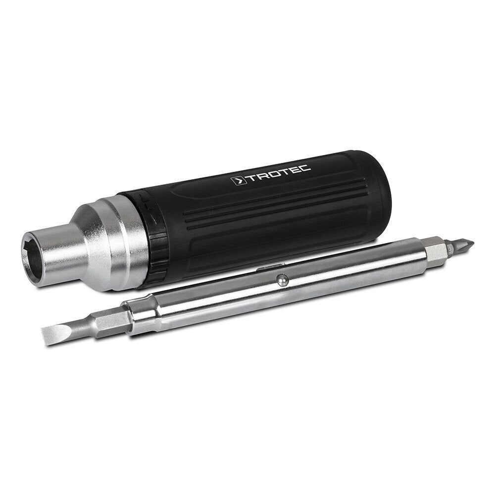 Akumuliatorinis suktuvas-gręžtuvas Trotec PSCS 11-3.6V ir antgalių rinkinys su atsuktuvu Trotec 9in1