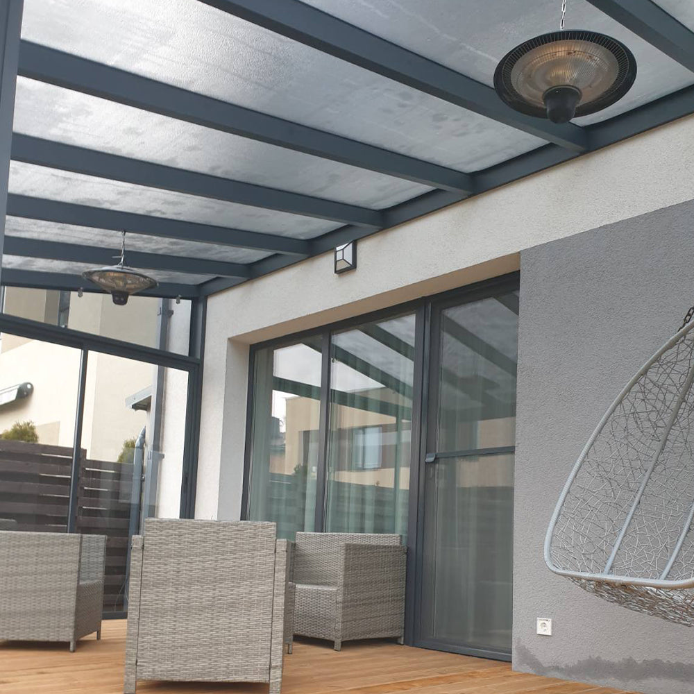 Anglies pluošto infraraudonųjų spindulių lubinis šildytuvas Trotec IR 1500 SC