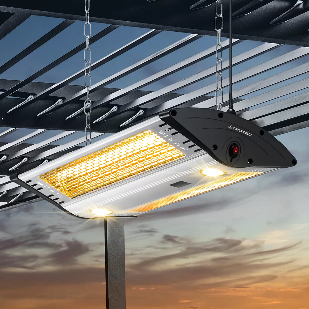 Halogeninis infraraudonųjų spindulių lubinis lauko šildytuvas Trotec IR 2000 C