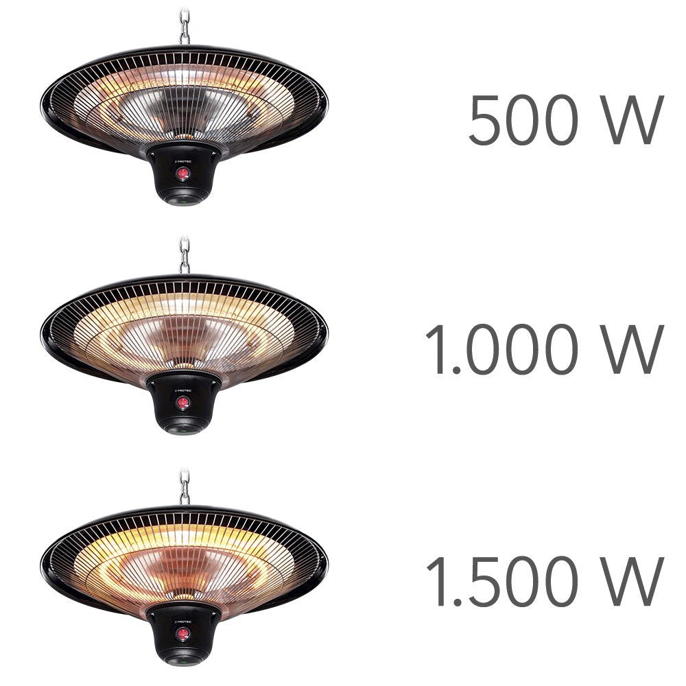 Anglies pluošto infraraudonųjų spindulių lubinis šildytuvas Trotec IR 1500 SC