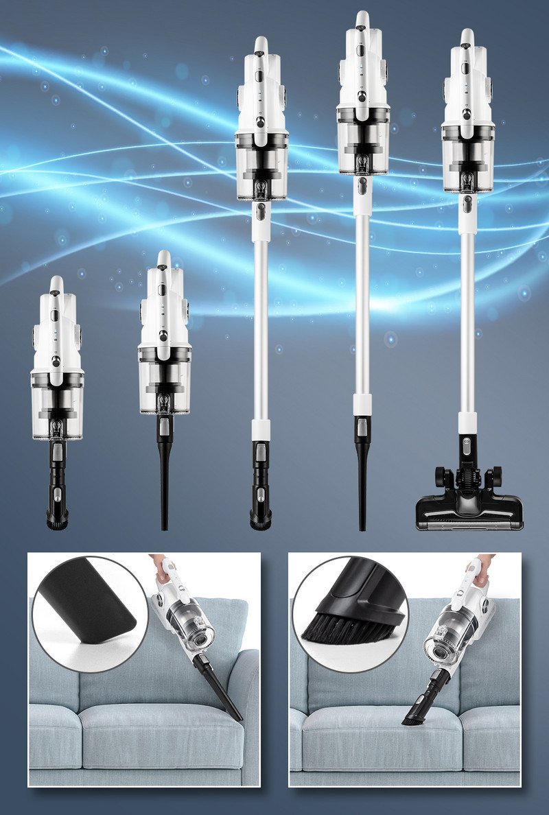 Belaidis dulkių siurblys-šluota Trotec VC E VC E baltas