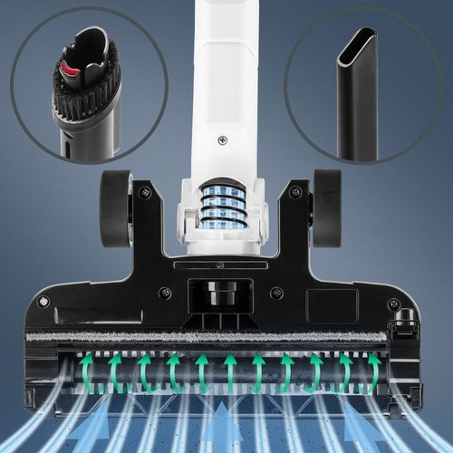 Belaidis dulkių siurblys-šluota Trotec VC E VC E baltas