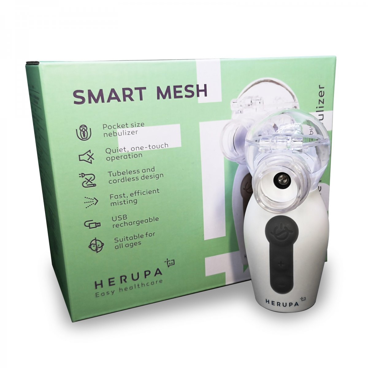 Belaidis inhaliatorius Herupa Smart Mesh su tinkleliu