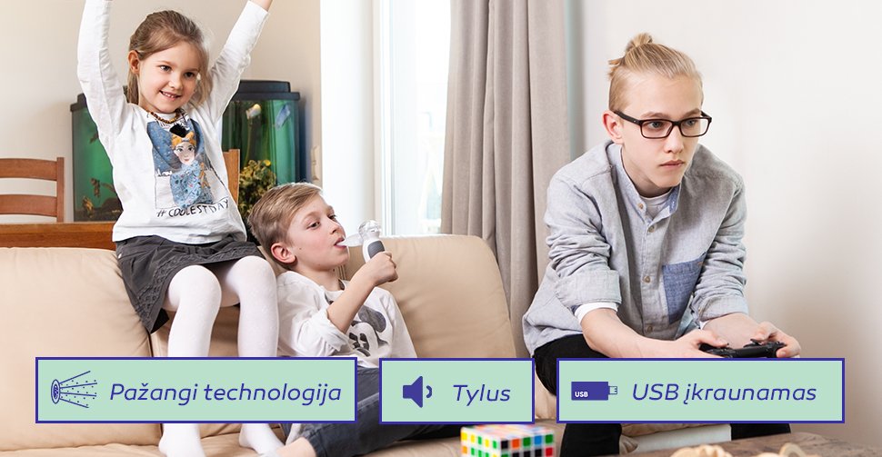 Belaidis inhaliatorius Herupa Smart Mesh su tinkleliu