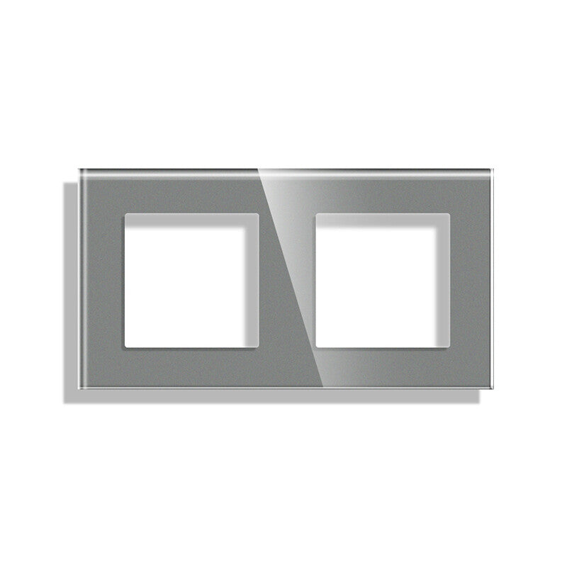 Dvivietis stiklo rėmelis, pilkas