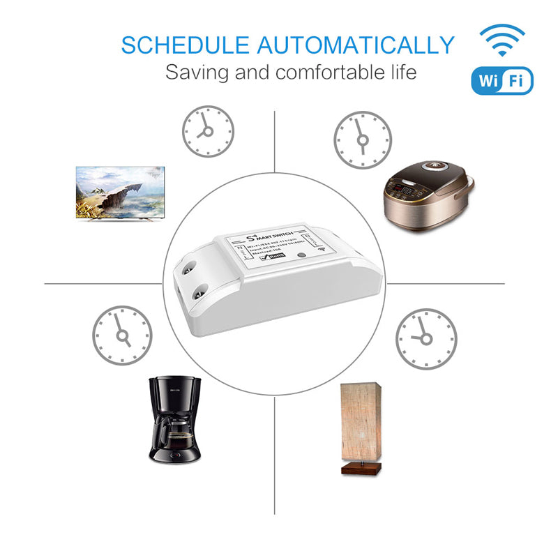 Išmanusis jungiklis relė FS-WB01W Wi-Fi Tuya