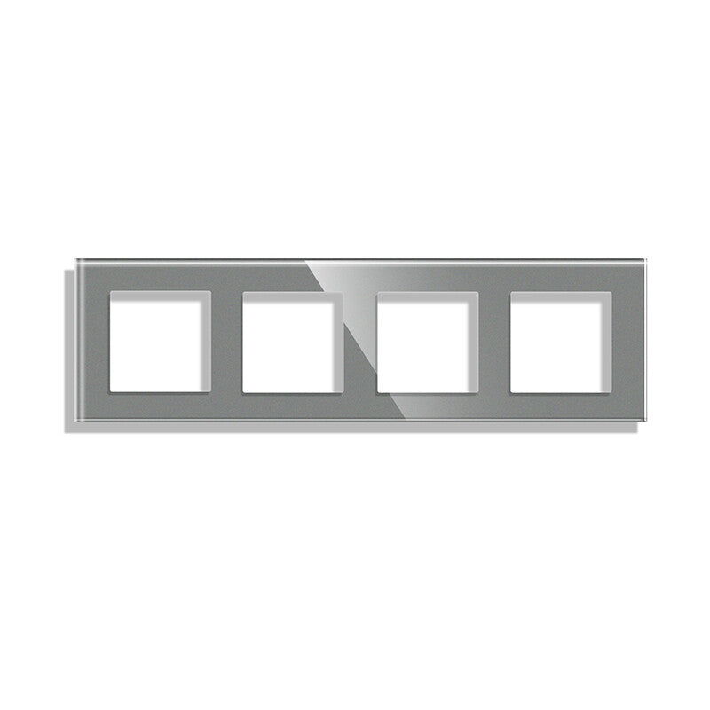 Keturvietis stiklo rėmelis, pilkas