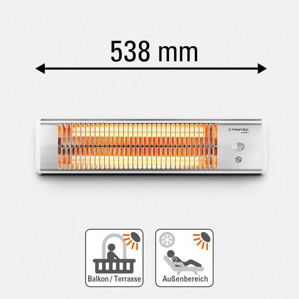 Kvarcinis infraraudonųjų spindulių šildytuvas Trotec IR 1200 S