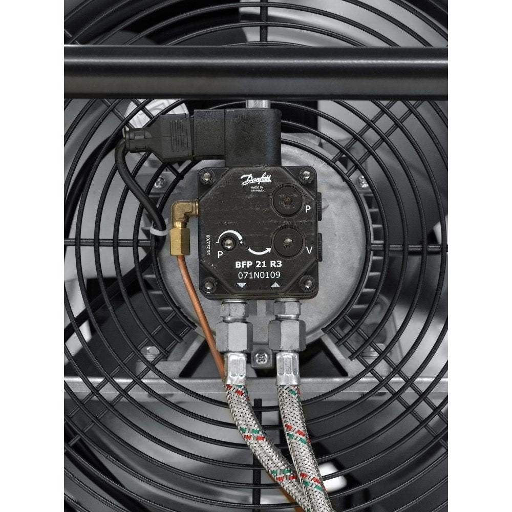 Netiesioginio degimo dyzelinis šildytuvas Trotec IDE su nerūdijančio plieno degimo kamera