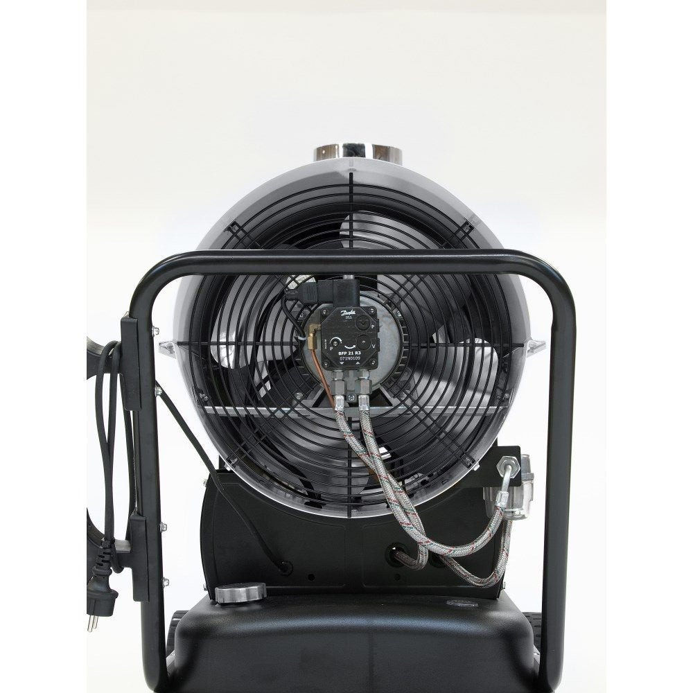 Netiesioginio degimo dyzelinis šildytuvas Trotec IDE su nerūdijančio plieno degimo kamera