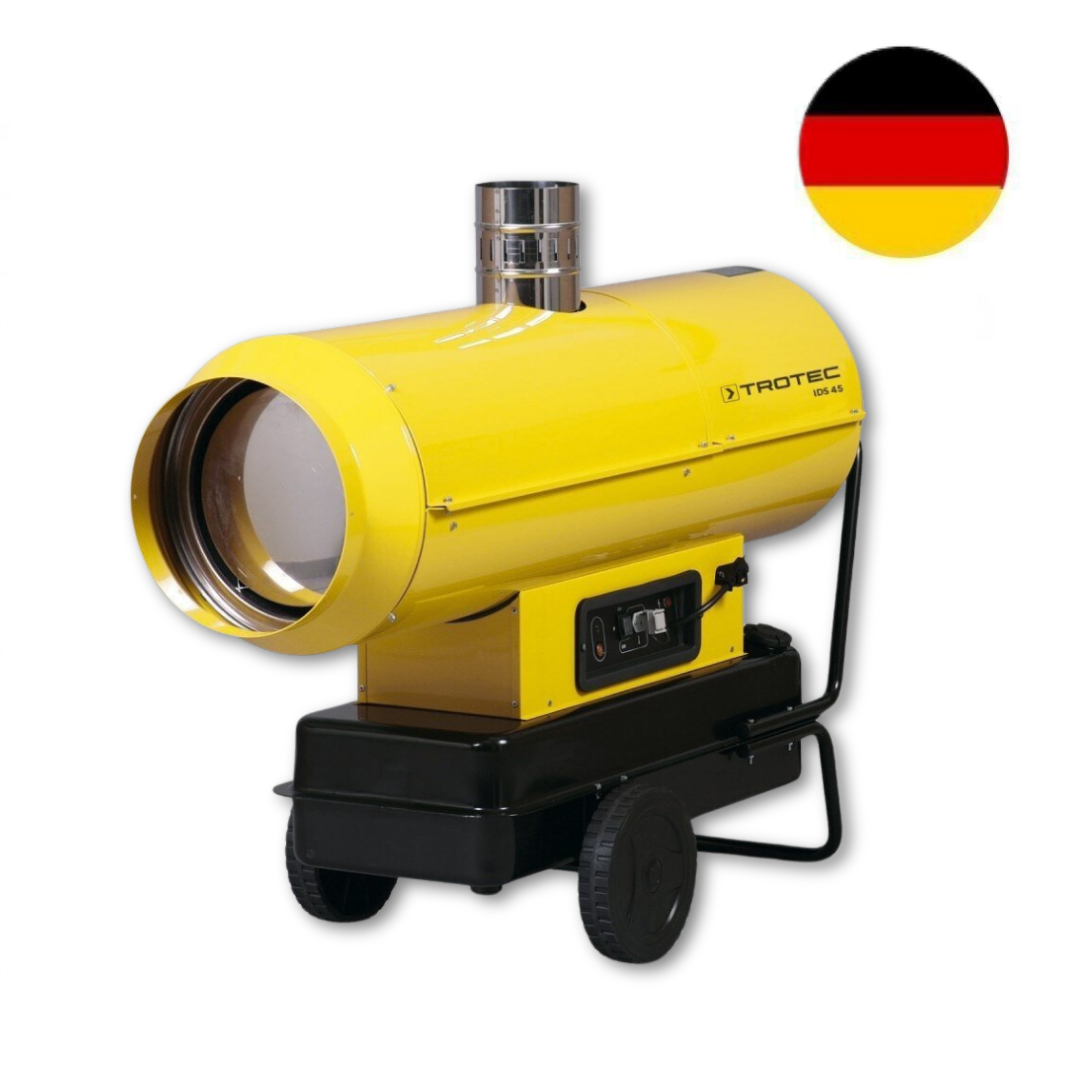 Netiesioginio degimo dyzelinis šildytuvas Trotec IDS serijos su dideliais ratukais
