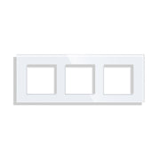 Trivietis stiklo rėmelis baltas FSSR3W