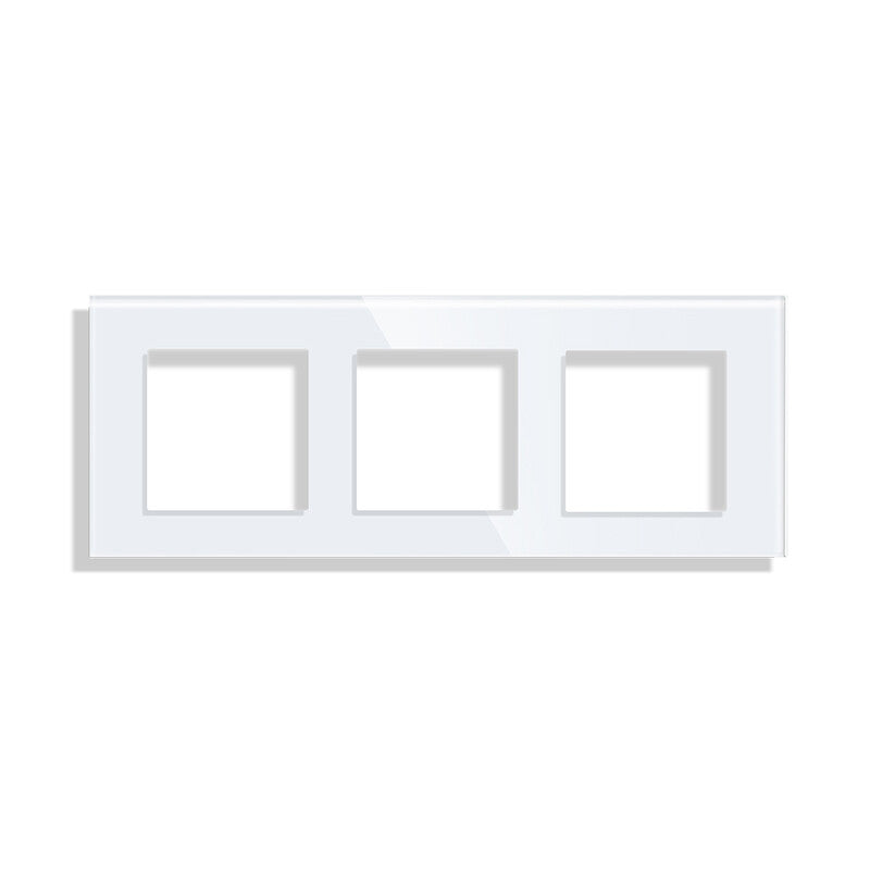 Trivietis stiklo rėmelis baltas FSSR3W