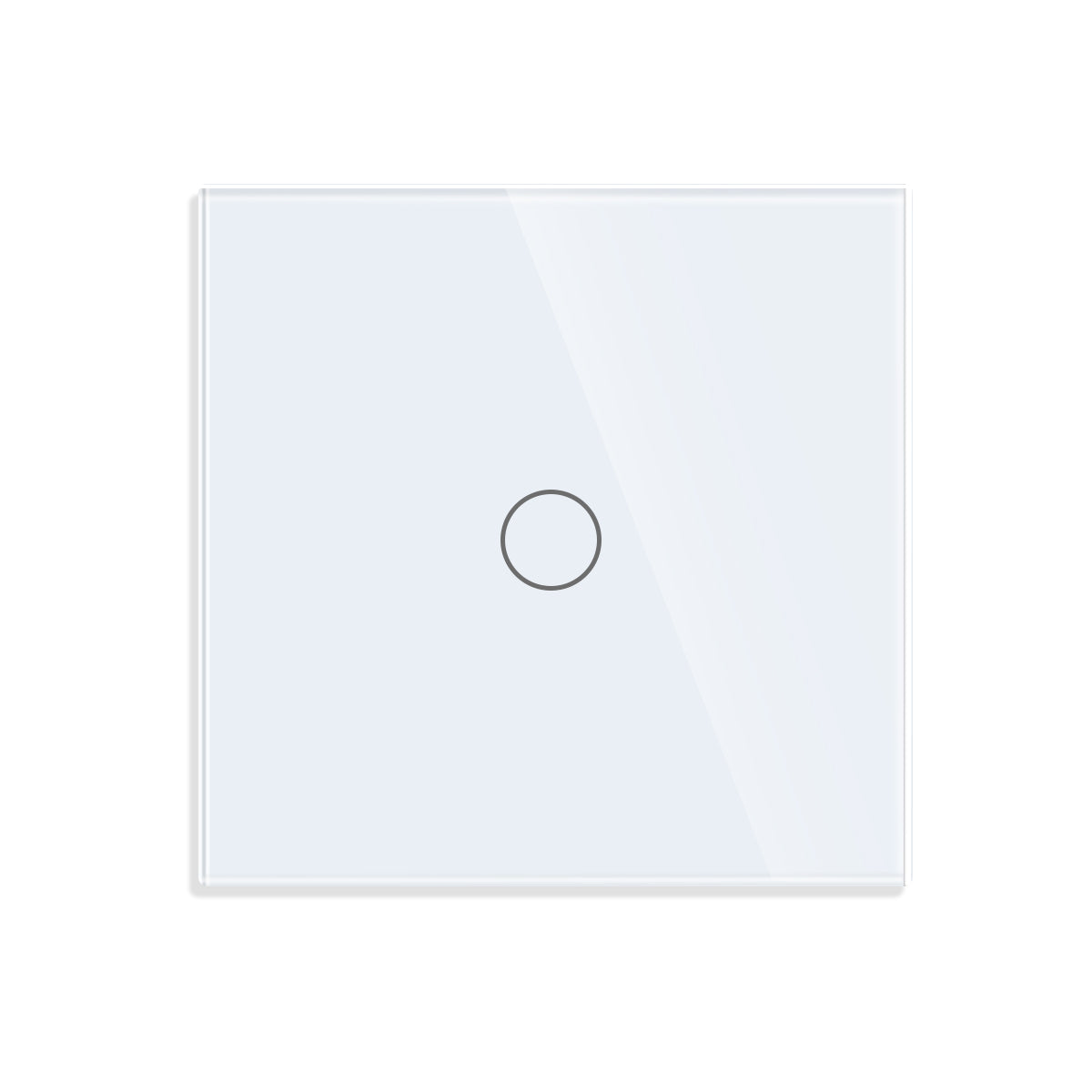 Vienpolis Sensorinis Jungiklio Dangtelis Baltas iš Grūdinto Stiklo