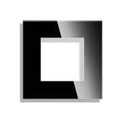 Vienvietis stiklo rėmelis, juodas