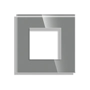 Vienvietis stiklo rėmelis, pilkas